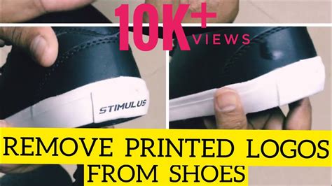 remove print from shoes hack